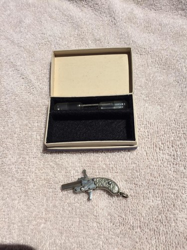Vintage 2mm Pinfire Berloque FOB miniature Toy Pistol Gun
