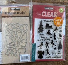 Hero Arts Winter Wonderland stamp and Dies Set - Christmas Snow play