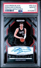 2024-25 Prizm Black Prolific Signatures Donovan Clingan Rookie Auto PSA 10