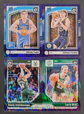 2024-25 Optic Basketball PURPLE SHOCK PRIZMS You Pick - 2 Card Minimum