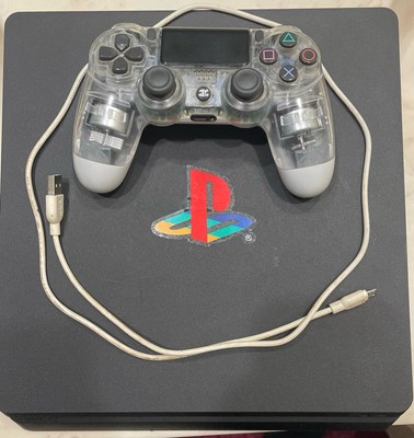 Sony PlayStation 4 Slim CUH-2015B 12.02 1TB Home Console Bundle White Cont.