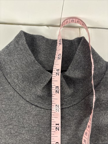 Uniqlo Women’s Mock Neck Long Sleeve Shirt Size S – Charcoal Gray - Picture 9 of 12