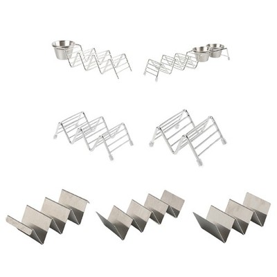 Taco Holder Stand Stainless Steel Taco for Shell Taco Plates for Home and Restau