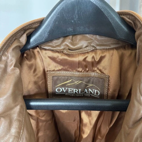 Overland Gavin Quilted Suede Tobacco Brown Zip Up Jacket XXL NEW Tan Leather image 5
