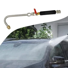 Pressure Washer Extension Wand M22x1.5mm Quick Connect Efficient Curved Rod