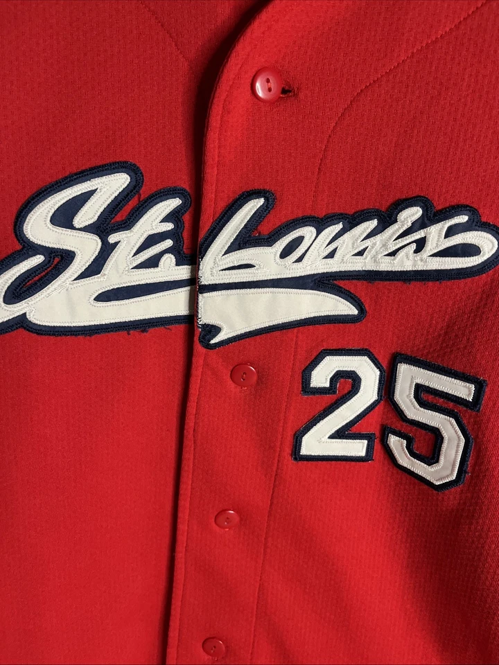 Camiseta deportiva de béisbol vintage Sport Attack St Louis Cardinals juvenil XL #25 McGWIRE Foto 3 de 4