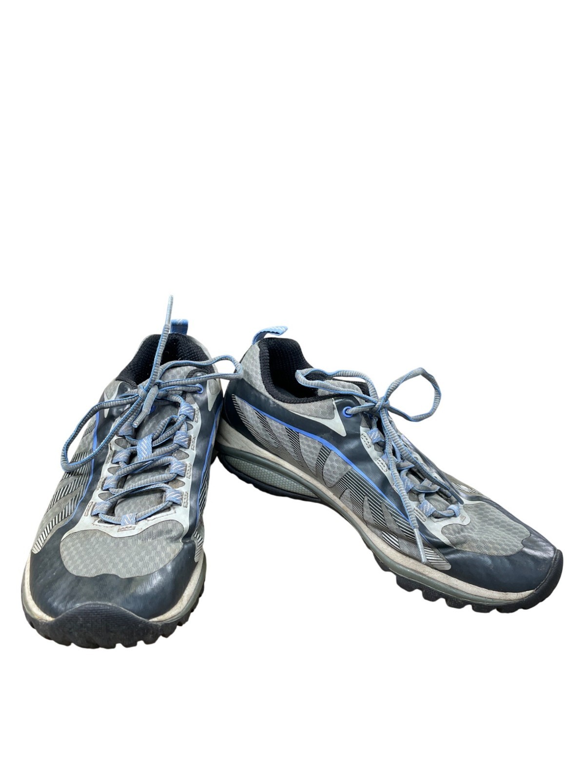 Scarpe sneakers Merrell donna grigio blu trekking trail misura 7 5 SKU 8763