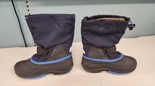 Kamik Mens Boys Waterproof Black/Blue Winter ...