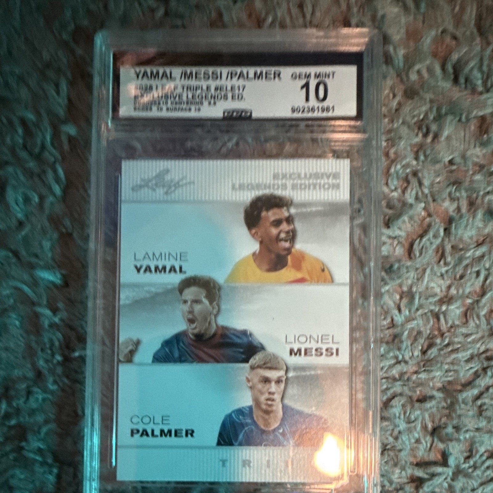 2022 Leaf Ex Legends Edition - Triple Lionel Messi, Crist Ronaldo, Pelé #LM-CR-P