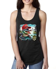 Camiseta sin mangas Alligator Alcatraz divertida inmigración estadounidense damas espalda cruzada