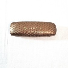 Adrienne Vittadini AV Studio Bronze Quilted Hard Clamshell Eyeglasses Case