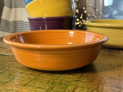Fiestaware Fiesta Tangerine Medium Bowl Fiesta Retired Orange 19 oz Cereal Bowl