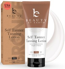 Beauty by Earth Self Tanner - USA Made 7.5 Fl Oz Pack of 1 , Medium to Dark