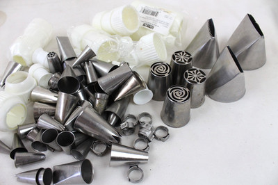 Ateco Cake Decoration Stainless Steel Piping Tips Lot Decopac Wilton Bakery Item