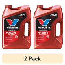 2 Pack Valvoline Maxlife High Mileage 5w-30 Synthetic Blend Motor Oil 5 Quart