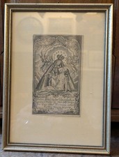 Quadro in pizzo sacro Nüchternbrunn Warngau 1777 immagine sacra pellegrinaggio