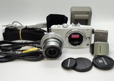 "N Mint " S/C2,723 Olympus Pen Lite E-PL6 16MP White 14-42mm Lens Japan 20251108