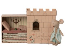 New Maileg Princess Big Sister Mouse  The Pea Set with Castle Gift Box Retired