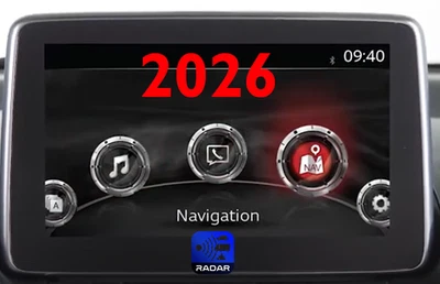TARJETA SD GPS MAZDA 2026 EUROPA 2 3 6 CX-3 CX-5 CX-9 MX-5 RADARES MZD - Imagen 1 de 2