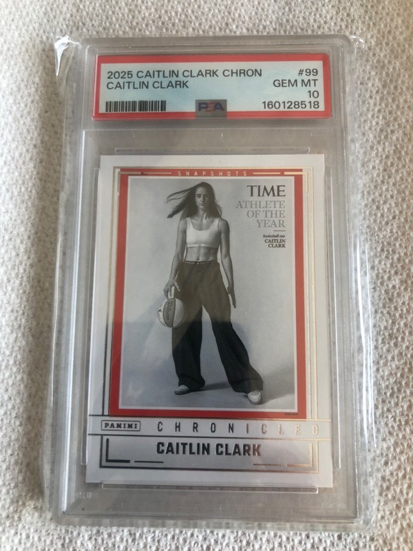 PSA 10 Caitlin Clark 2025 Chronicled #99 TIME Athlete of the Year - Low POP