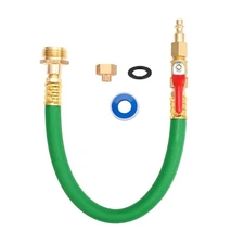 Brass RV Winterizing Kit RV Blowout Plug Sprinkler Blowout Adapter w/ Shut Off