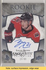 2017 Upper Deck Ice Exquisite Rookie Signatures 23/99 Logan Brown Auto READ s3g