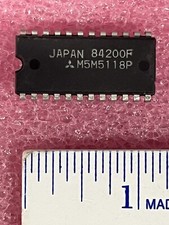 M5M5118P 16K BIT STATIC RAM CMOS 2KX8 200NS 24 PIN DIP MITSUBISHI (LOTE DE 1)