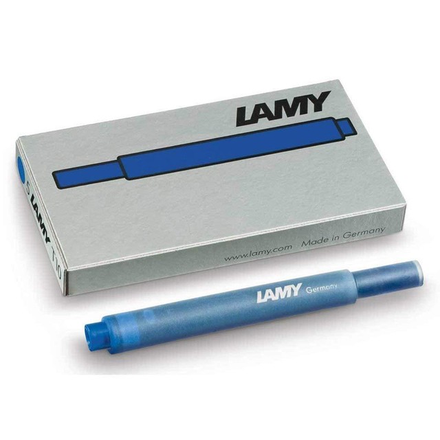 Lamy Safari Fountain Pen (18M) Yellow + 5 Blue Ink Cartridges New in