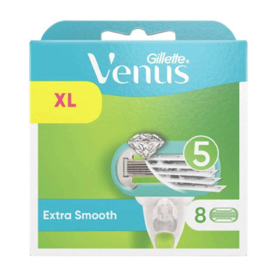 Gillette Venus Extra Smooth Rasierklingen 8er-Pack Damenrasur mit Gleitstreifen