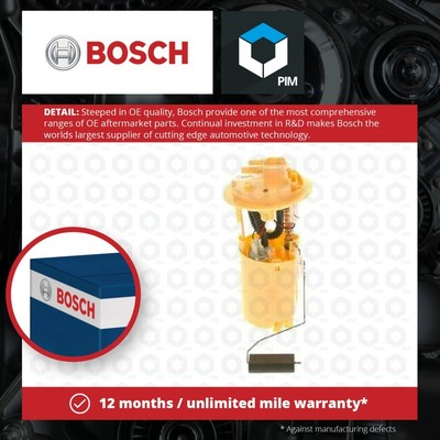 Fuel Pump fits PEUGEOT 607 2.2D In tank 00 to 04 Bosch 1525F7 9625476580 Quality