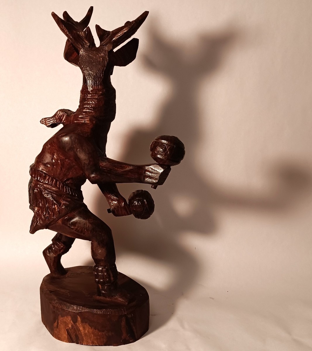 【中古】 Deer Dancer JessitaReyes＆GrupoYaqui Yaqui Deer Dancer Ceramic Sculpture from Mexico - Yaqui