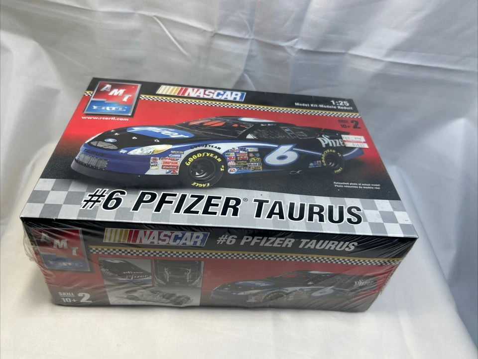 #6 Pfizer Taurus AMT 1:25th scale Ford Taurus model kit NRFB SEALED PERFECT - Image 3 of 4