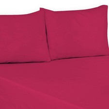 Flat Sheets Polycotton Plain Dyed Hotel Quality in Single Double King Super King