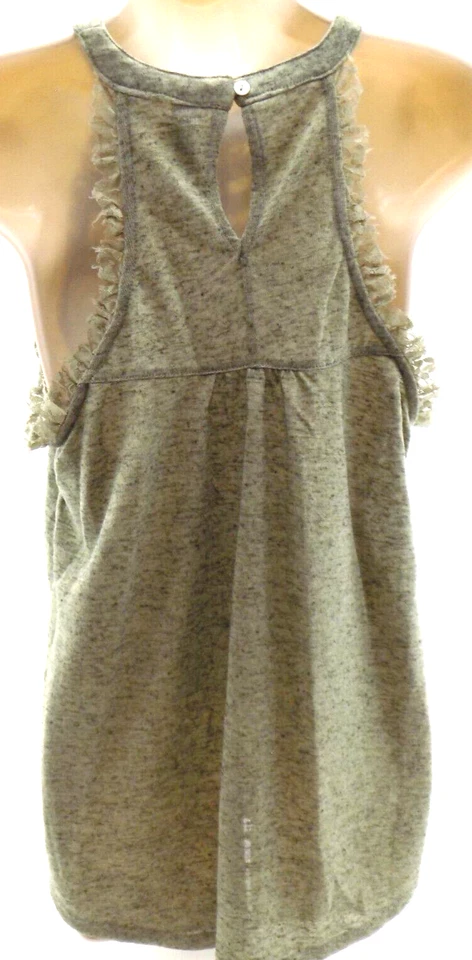 Blusa American Rag sin mangas damas junior talla L elástica ojo de cerradura espalda encaje Foto 4 de 4