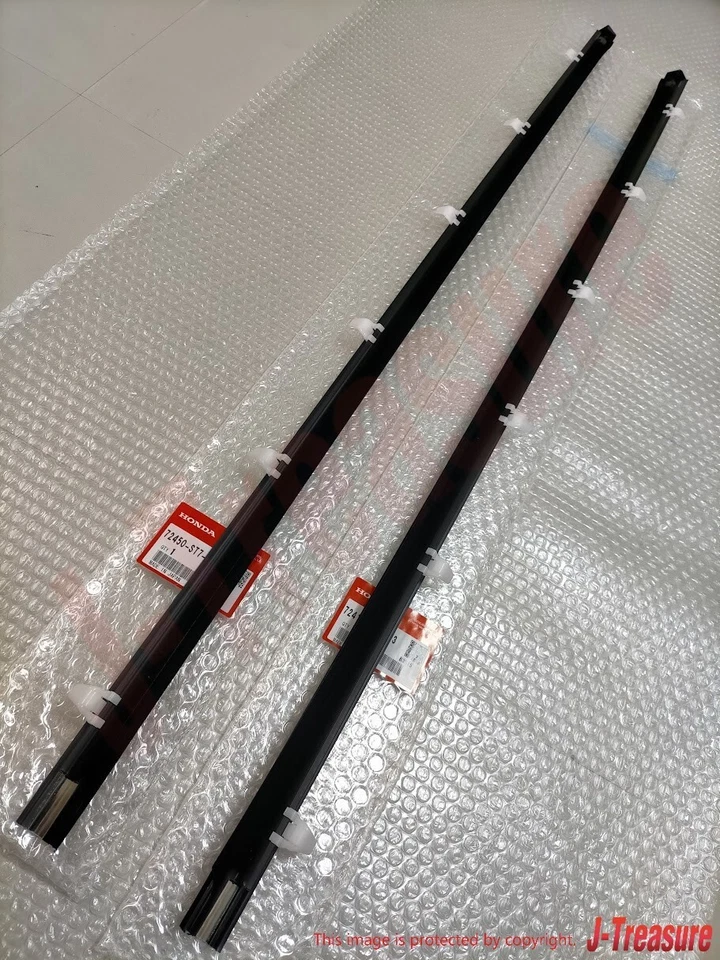 HONDA ACURA INTEGRA DC1 DC2 Juego de molduras de ventana de puerta delantera genuina derecha y derecha OEM Foto 3 de 4