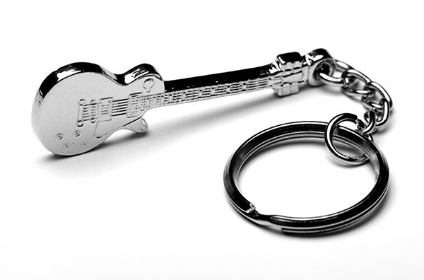 Les Paul Guitar Keyring - Music Themed Gift - Guitar Student or Teacher Gift