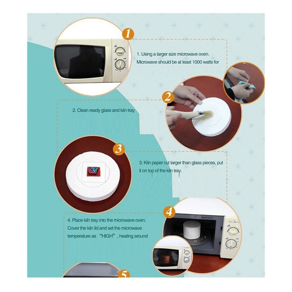 Ceramic Microwave Kiln Glass Fusing Fusework Beginner EcoFriendly9667