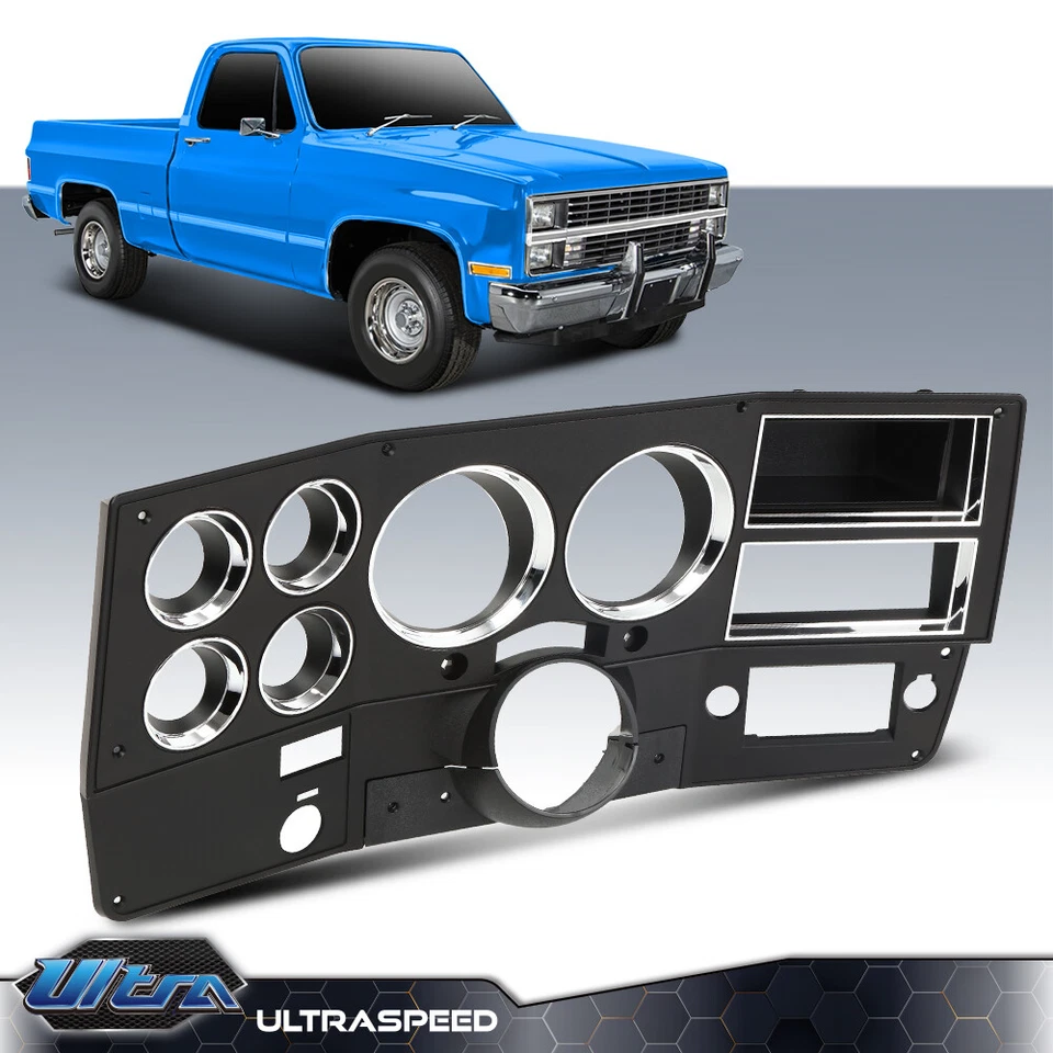Fit For 1981 1982 1983 Chevrolet GMC Truck Dash Instrument Bezel W/ A/C+Storage - Image 2 of 4