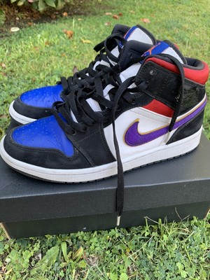 jordan 1 black purple red