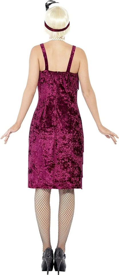 Disfraz de aleta de jazz púrpura Smiffys años 20 para mujer Foto 3 de 3