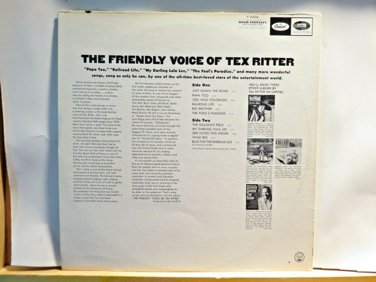 M2403 Tex Ritter – High Noon CD BOX Tex Ritter Box set: High Noon (4-CD Deluxe Box Set) - Bear