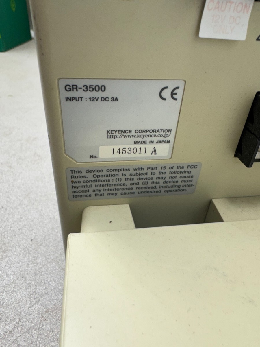 USED KEYENCE GR-3500 TEMPERATURE PROFILER | eBay USED KEYENCE GR-3500 TEMPERATURE PROFILER | eBay