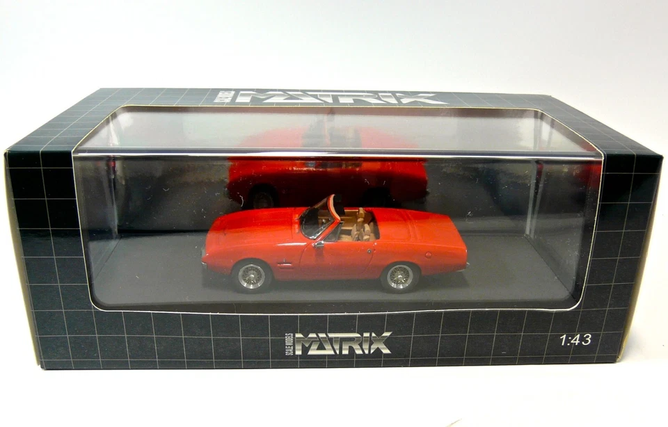 GHIA 450 SS Convertible 1966  with wire metal wheels MATRIX ONE OFF  1:43 - Immagine 4 di 4