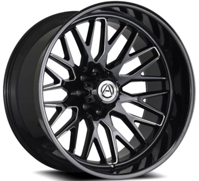 4x 26x14 Artem Offroad A206 Novus Wheels -76 Black Milled 6x135 Ford F150