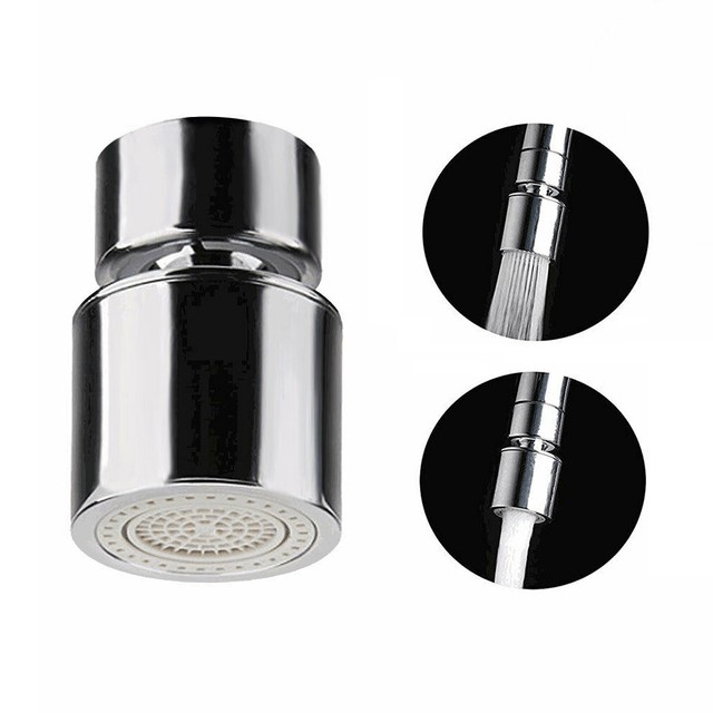 360 Degree Swivel Dual Spray Function 2 Flow Kitchen Sink Faucet