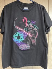 Vintage Star Wars Darth Vader Death Star T Shirt Size Large EUC Fast Shipping 