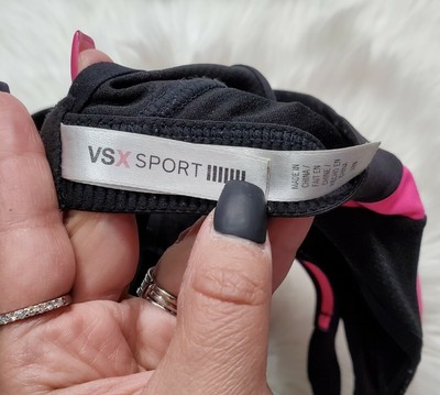 Soutien-gorge De Sport Victoria's Secret VSX - Taille 32B, Imprimé Logo Multicolore - Occasion Très Bon État