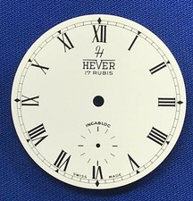 HEVER -17 RUBIS- Orologio da tasca quadrante 40,5 mm INCABLOC Swiss Made numeri latini #N3