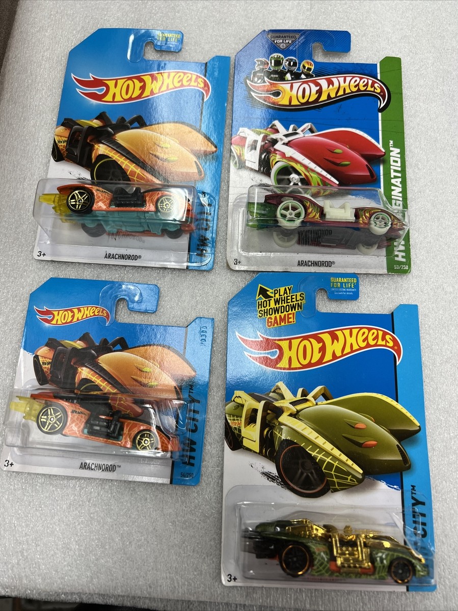 Hot Wheels(4)ARACHNOROD (3) 2014 #54/250 Street Beast (1) 2013 #53