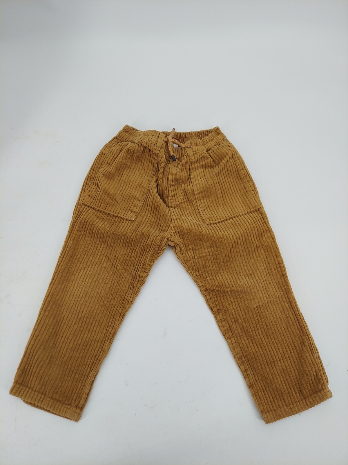 Zara toddler girls 3-4 pants brown corduroy vintage style pull on straight  leg | eBay